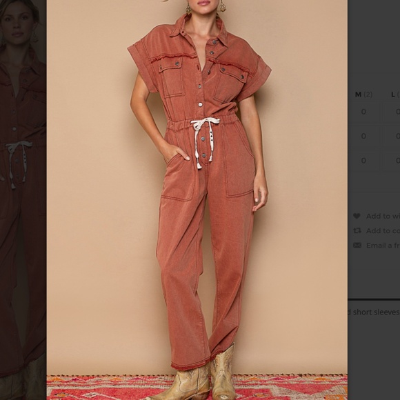 POL Pants - POL “ DULUTH “ POL Jean Jumpsuit Utility Romper Cargo Pants One Piece